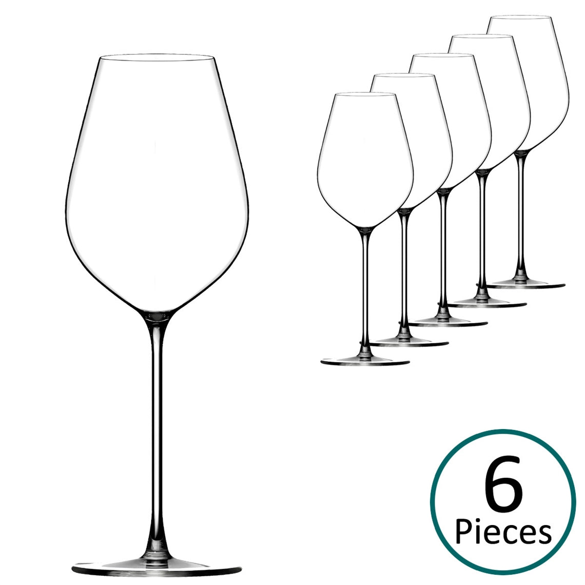 Lehmann Hommage 45, Machine-Made Universal Wine Glass, 6 pack