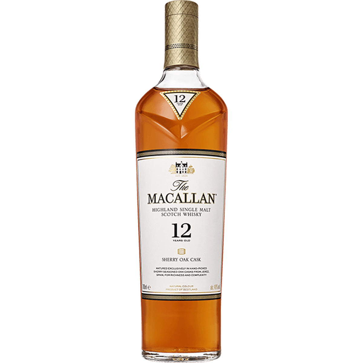 Macallan 12 Years Single Malt Sherry Oak – King's Wine Cellar