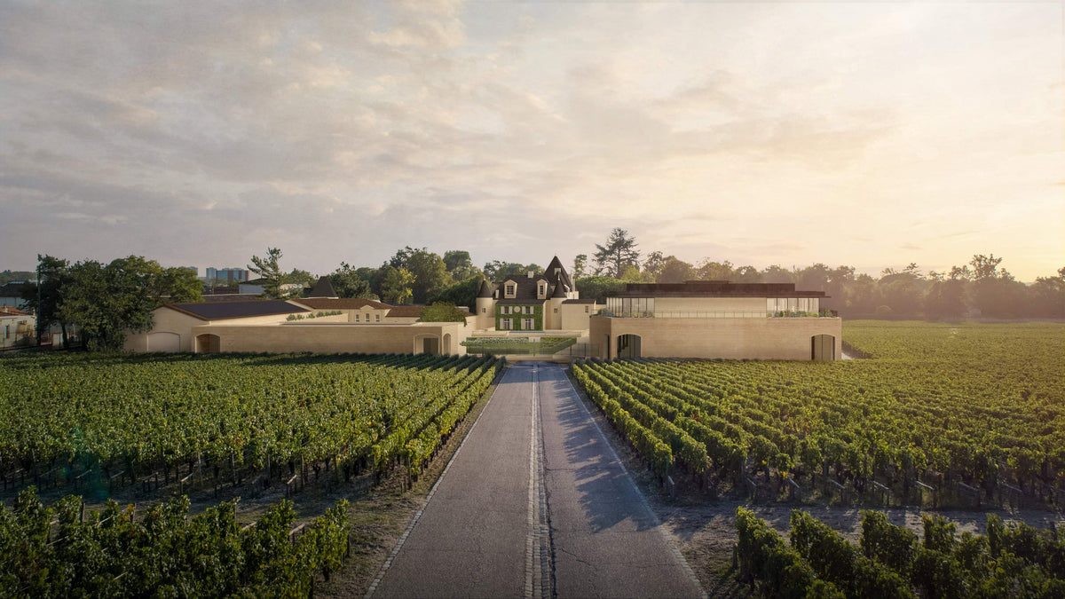 Château Haut-Brion estate and vineyards in Pessac-Léognan