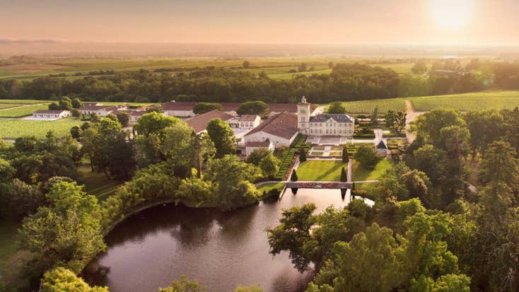 Château Lagrange estate and Saint-Julien vineyards