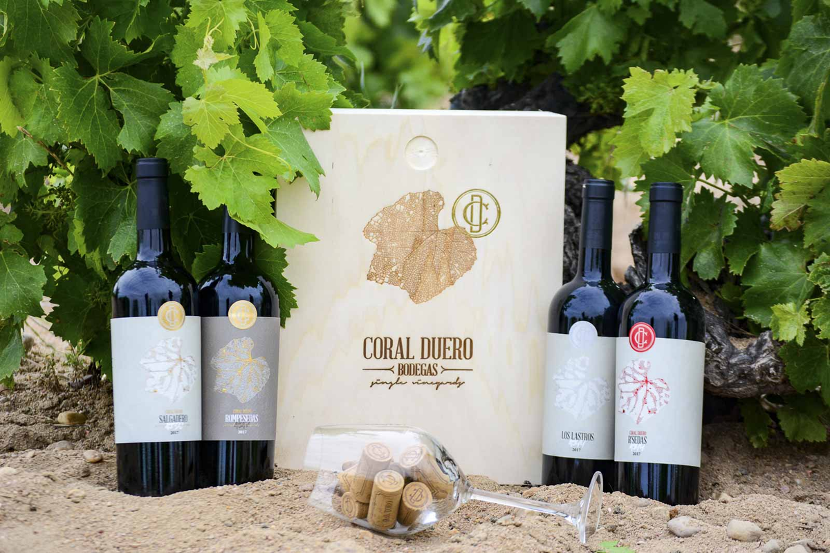 Coral Duero vineyard, bottles and century-old vine heritage