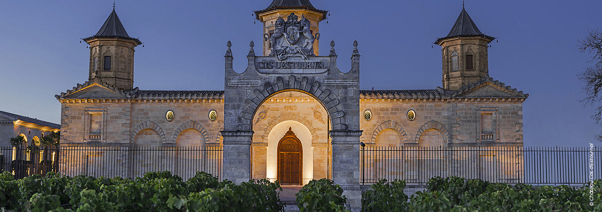 Château Cos d’Estournel estate and vineyard banner