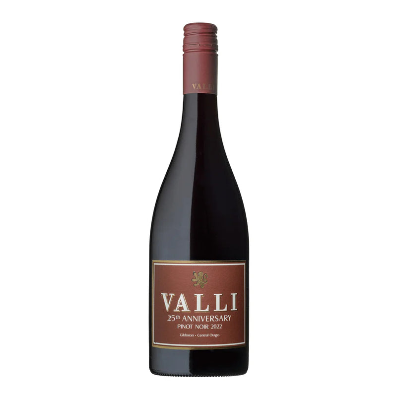 2022 Valli 25th Anniversary Gibbston Vineyard Pinot Noir