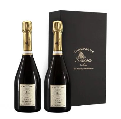 2012 Champagne Sousa GC Cuvee Caudalies Set 2012
 - Caudalies Avize Pierre Vaudons 2012
 - Caudalies Mesnil Chetillons 2012