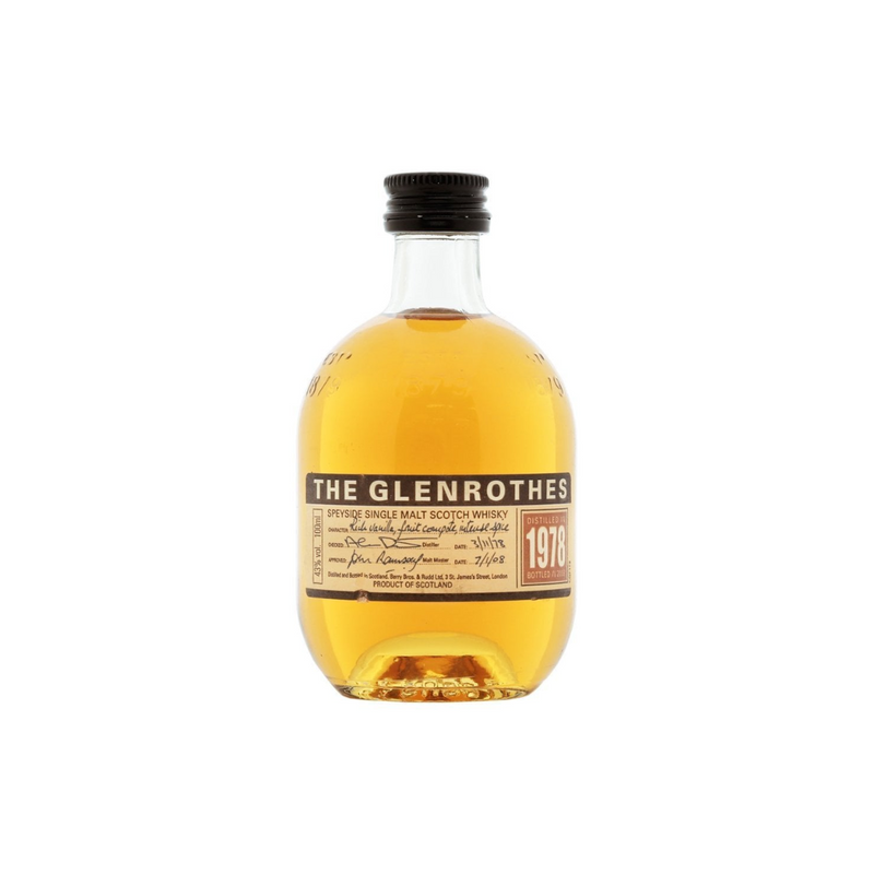 1978 Glenrothes Single Malt Whisky 1978
 bottling in 2008 (100 ml)
