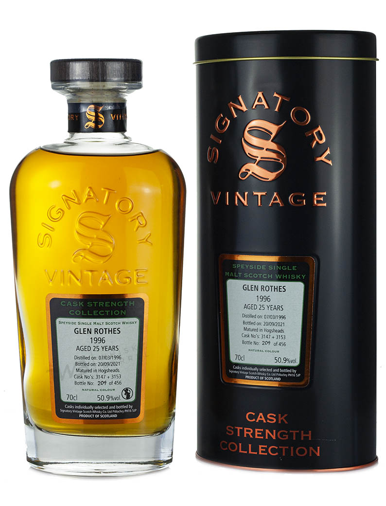 1996 Signatory GlenRothes 25 Year Single Malt 50.9%