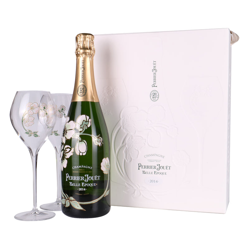 2014 Perrier Jouet Belle Epoque Blanc de Blancs Giftbox with 2 Glasses