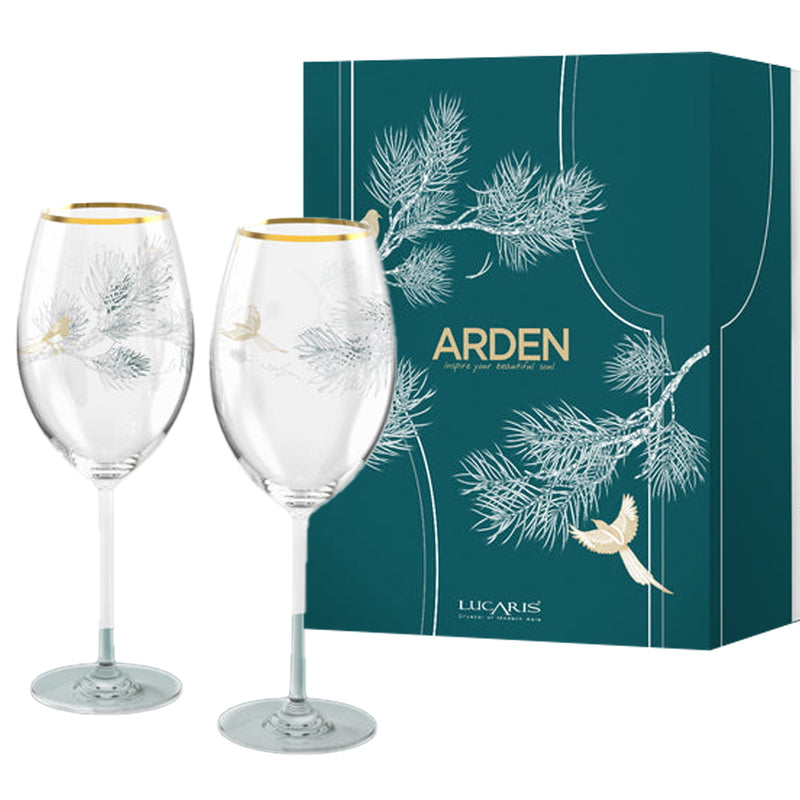 Arden Red Wine Glass Gift Set of 2
