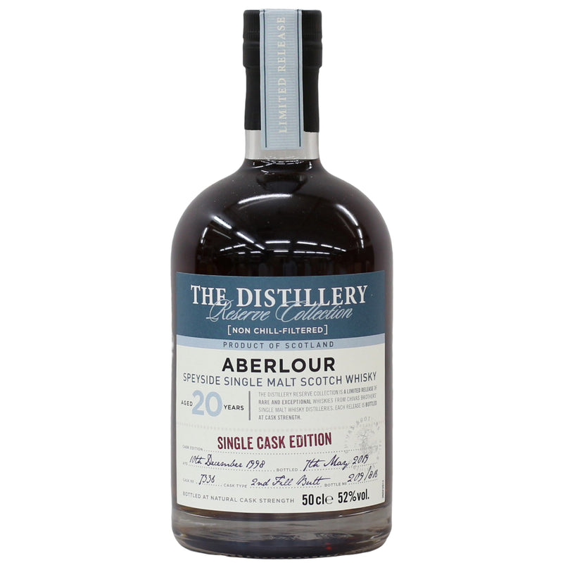 The Distillery Reserve Collection Aberlour Single Cask 20 Year Old Single Malt 52% (Bottled 2019) (500 ml)