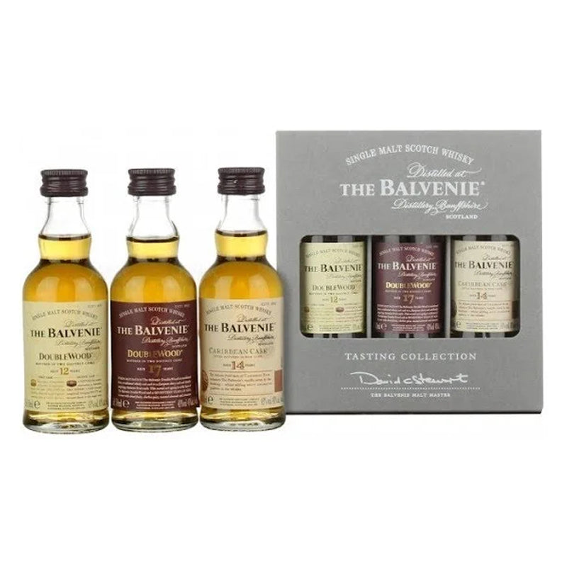 Balvenie Gift Pack - Doublewood 12 & 17 Year Old, Caribbean 14 Year Old (50 ml)