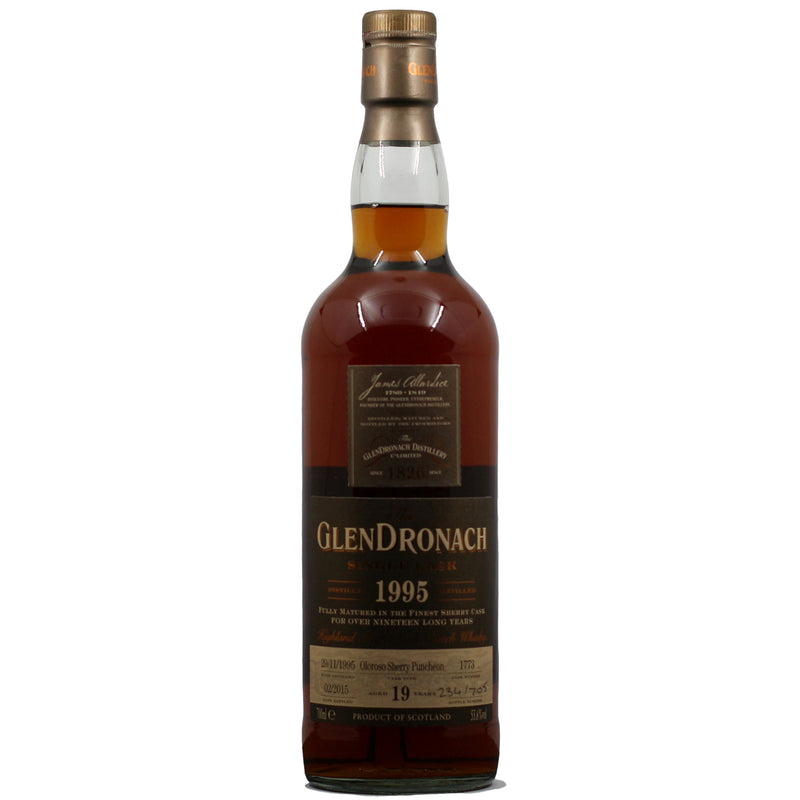 1995 GlenDronach Single Cask 19 Year Old Oloroso Sherry Puncheon Single Malt Scotch Whisky