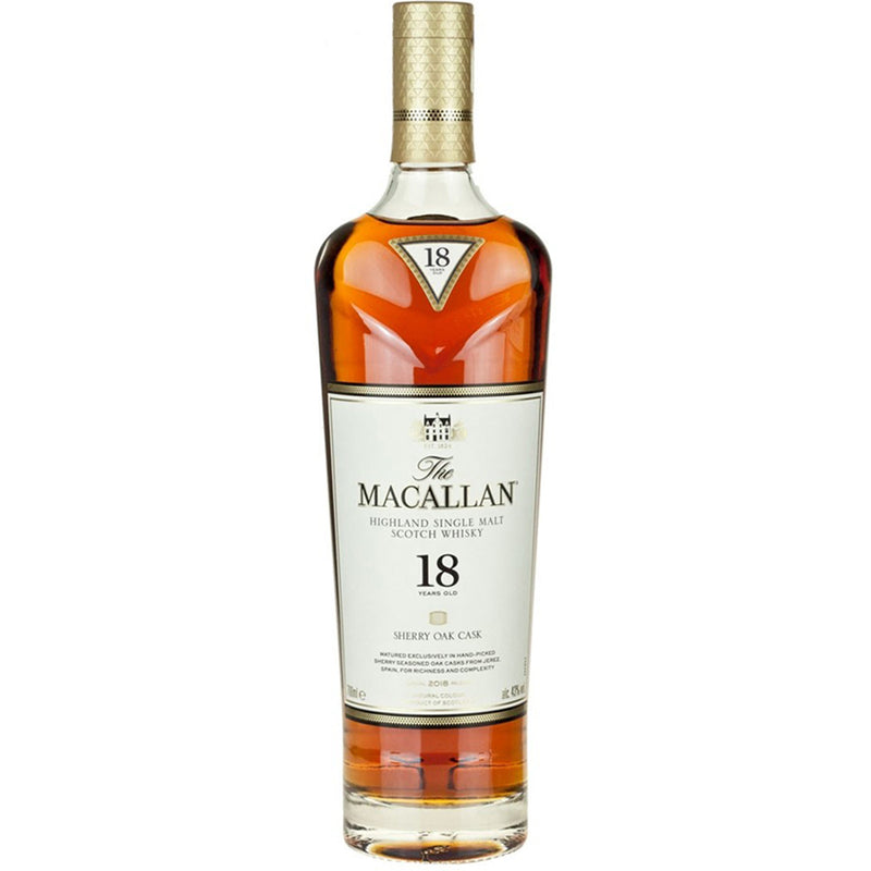 2018 Macallan Sherry Oak 18 Years Single Malt Whisky