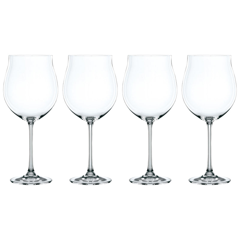 Nachtmann Vivendi Burgundy Glass Set of 4
