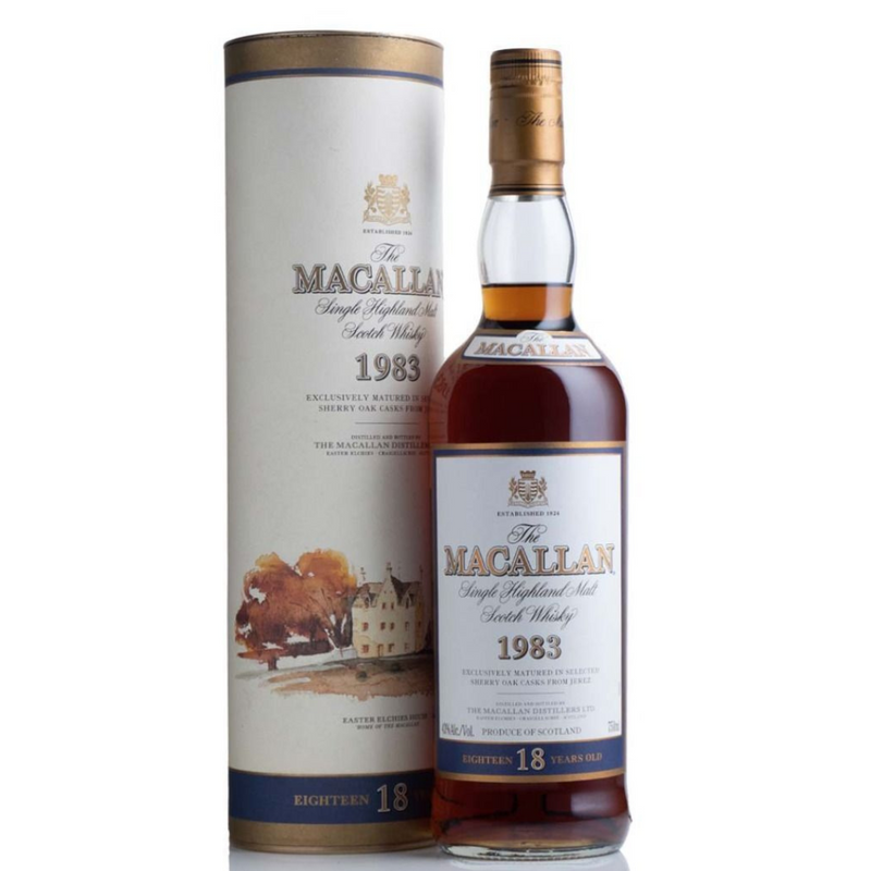 1983 Macallan Sherry Oak 18 Years Single Malt Whisky