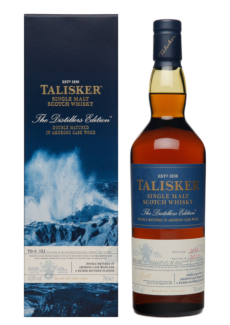 Talisker Distillers Edition Double Matured Amoroso Sherry Cask Wood Single Malt Whisky