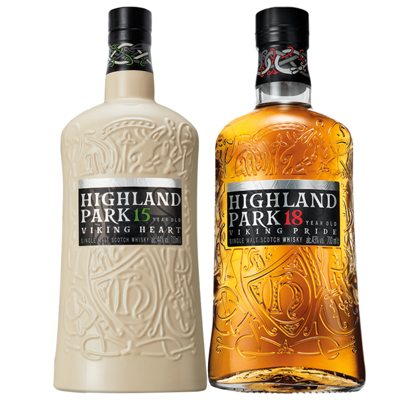 Highland Park Single Malt Whisky 15/ 18 Years  - pack 2