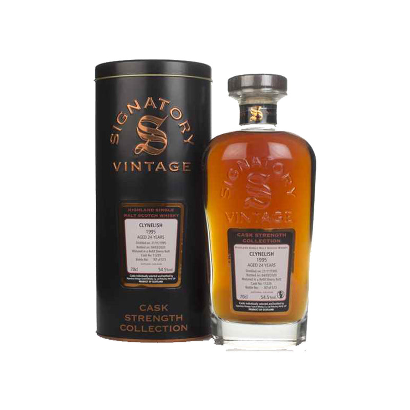 1995 Signatory Clynelish 24 Years Highland Single Malt Scotch Whisky Cask Strength Collection 1995 54.5%